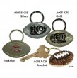 Football Key Ring Jeweled