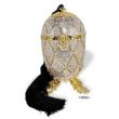 Egg - w/Tassel - Pearl Accent w/ Mirror inside