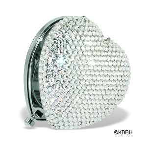 Crystal Heart Double Mirror