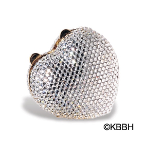 Crystal Heart Pillbox