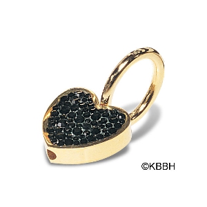 Black Heart Key Ring