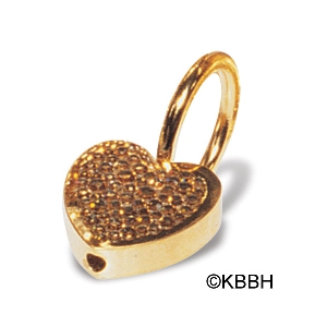Gold Heart Key Ring
